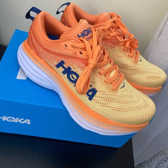 Hoka One One Men's Bondi 8 Running Sneaker Shoes, Size -M7-W8 - Picture 4 of 8